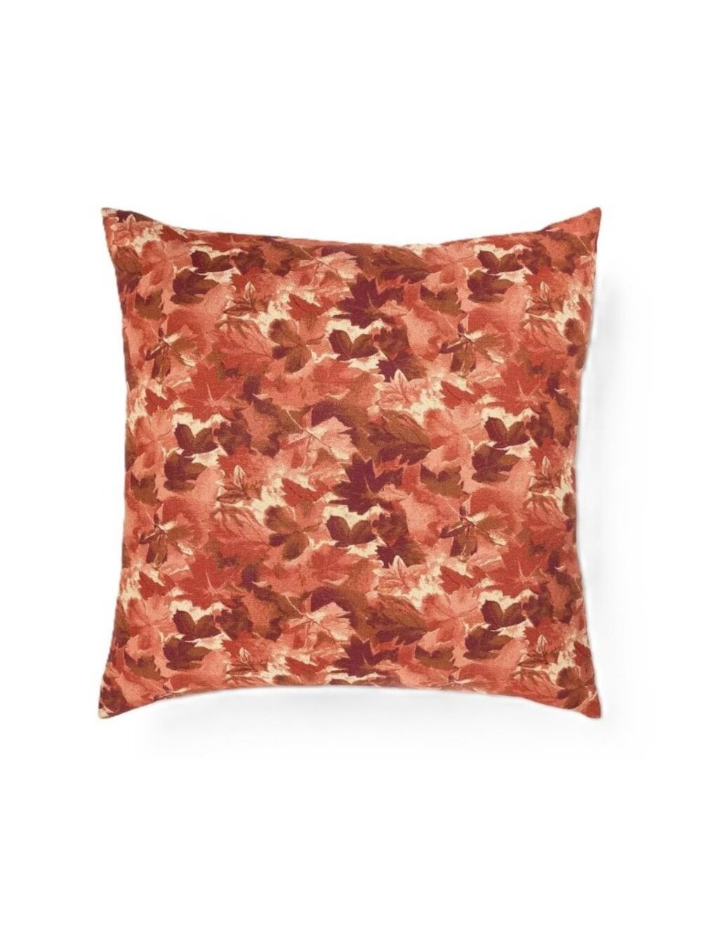 Threshold Oversized 24" Square Red & Brown Autumn Floral Accent Throw Pillow